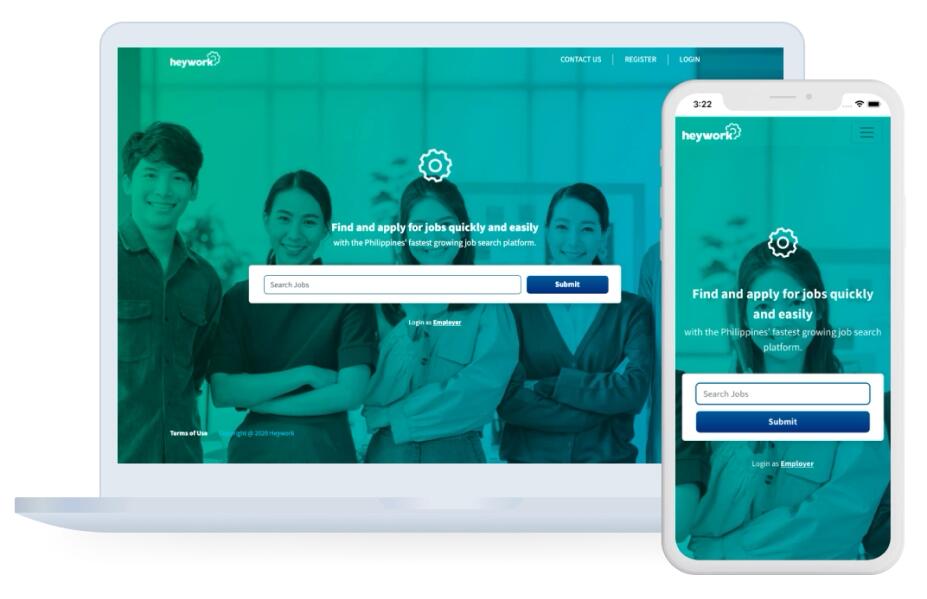 Heywork job platform and employer portal