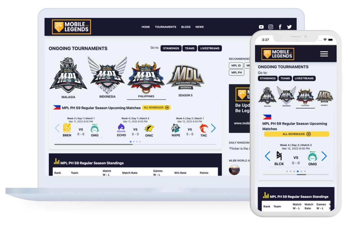mobilelegends.one editorial homepage