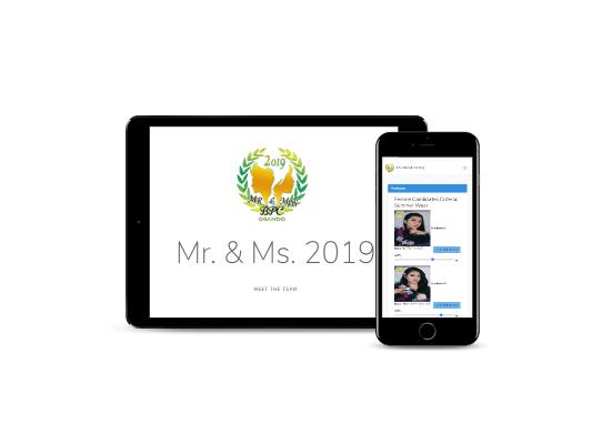Obando voting application live event interface